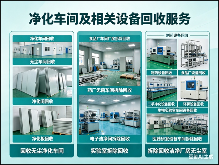 北京海淀食品厂车间厂房拆除回收/二手工业环保设备回收2026公司参考指南